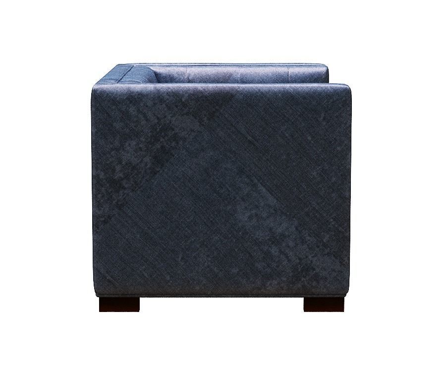 Armchair single seater Low-poly 3D model_3