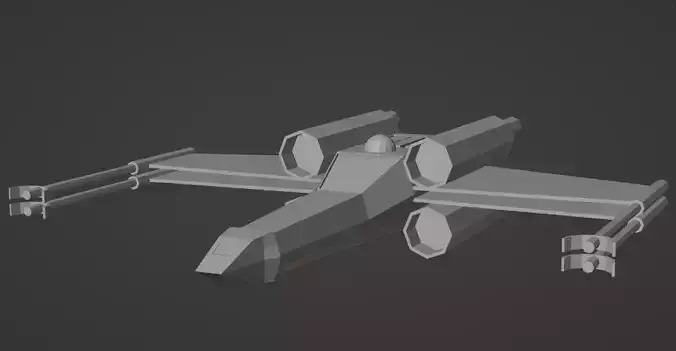 Low Poly X-Wing star wars x - fighter