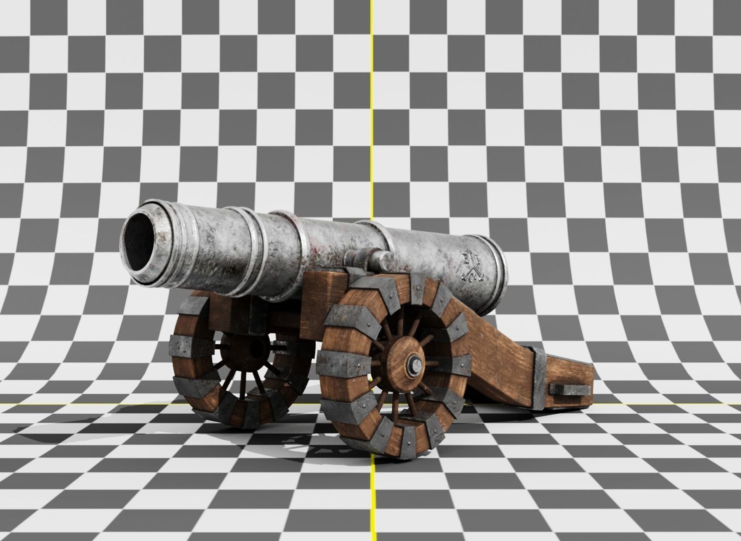 Pirate Cannon 3D model_4