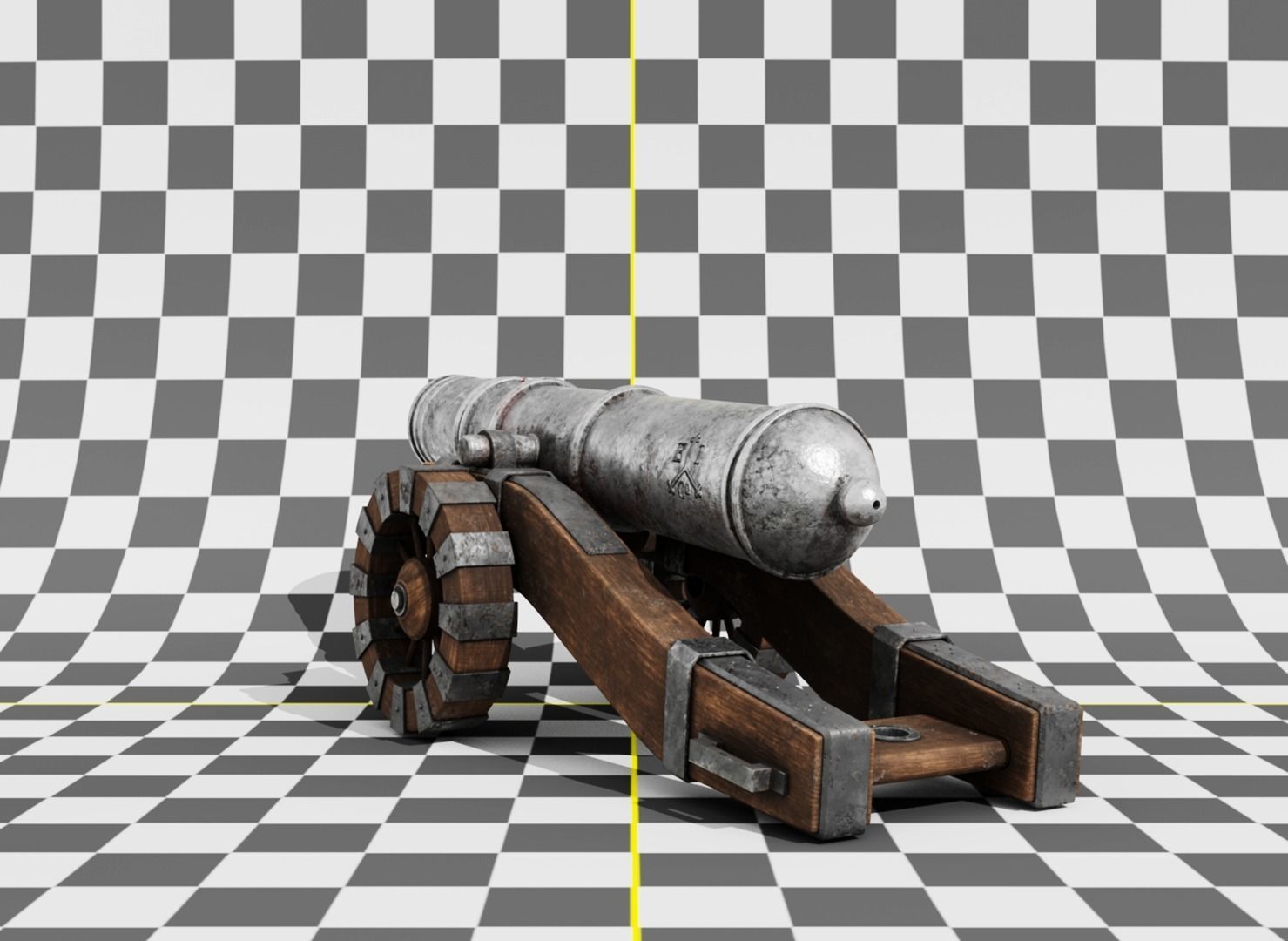 Pirate Cannon 3D model_5