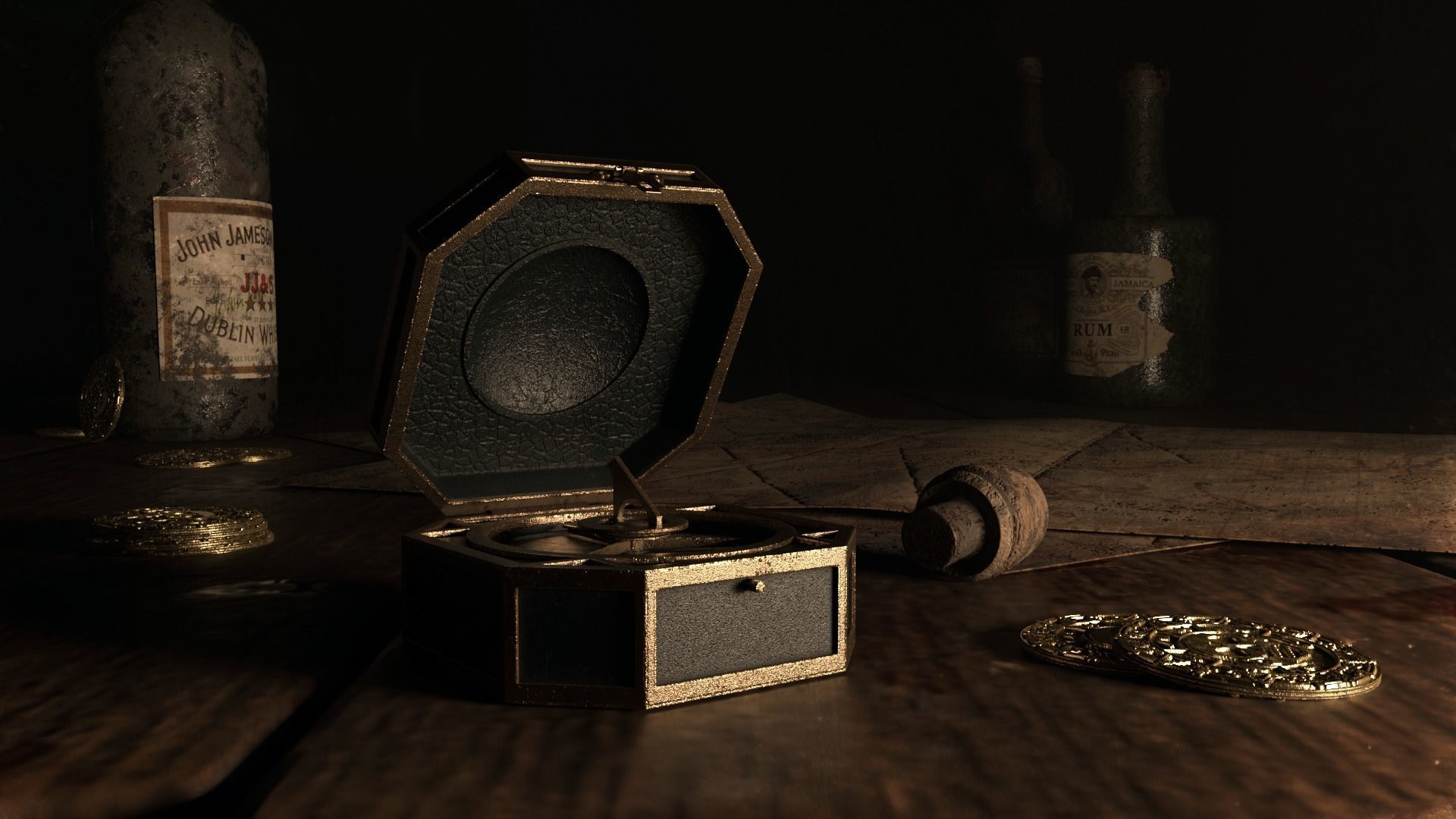 Pirate Cannon 3D model_6