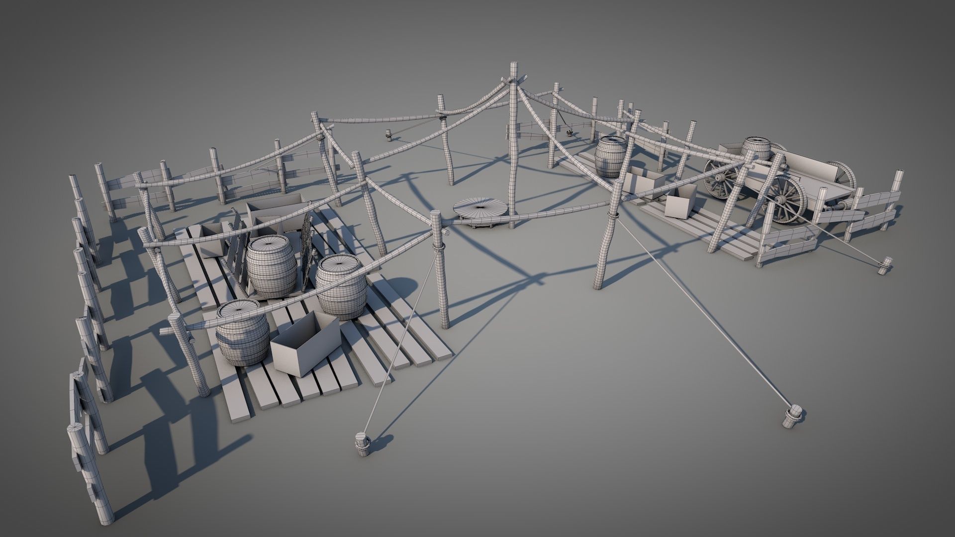 Bedouin Desert Tent v8 3D model_17