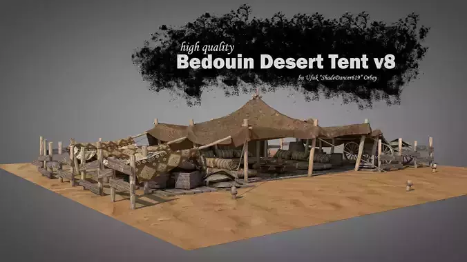 Bedouin Desert Tent v8
