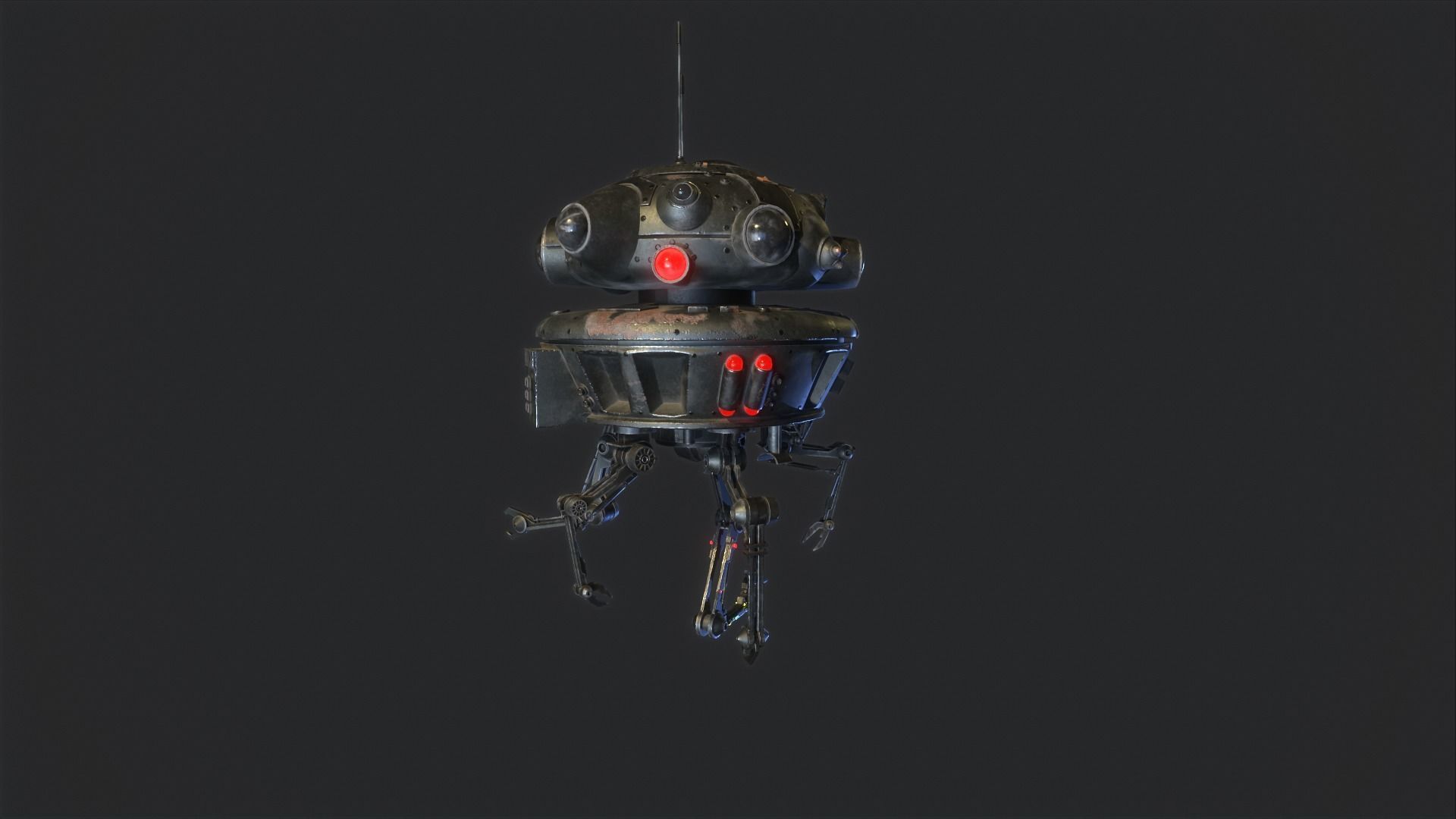 Arakyd Viper Probe Droid Low-poly 3D model_15