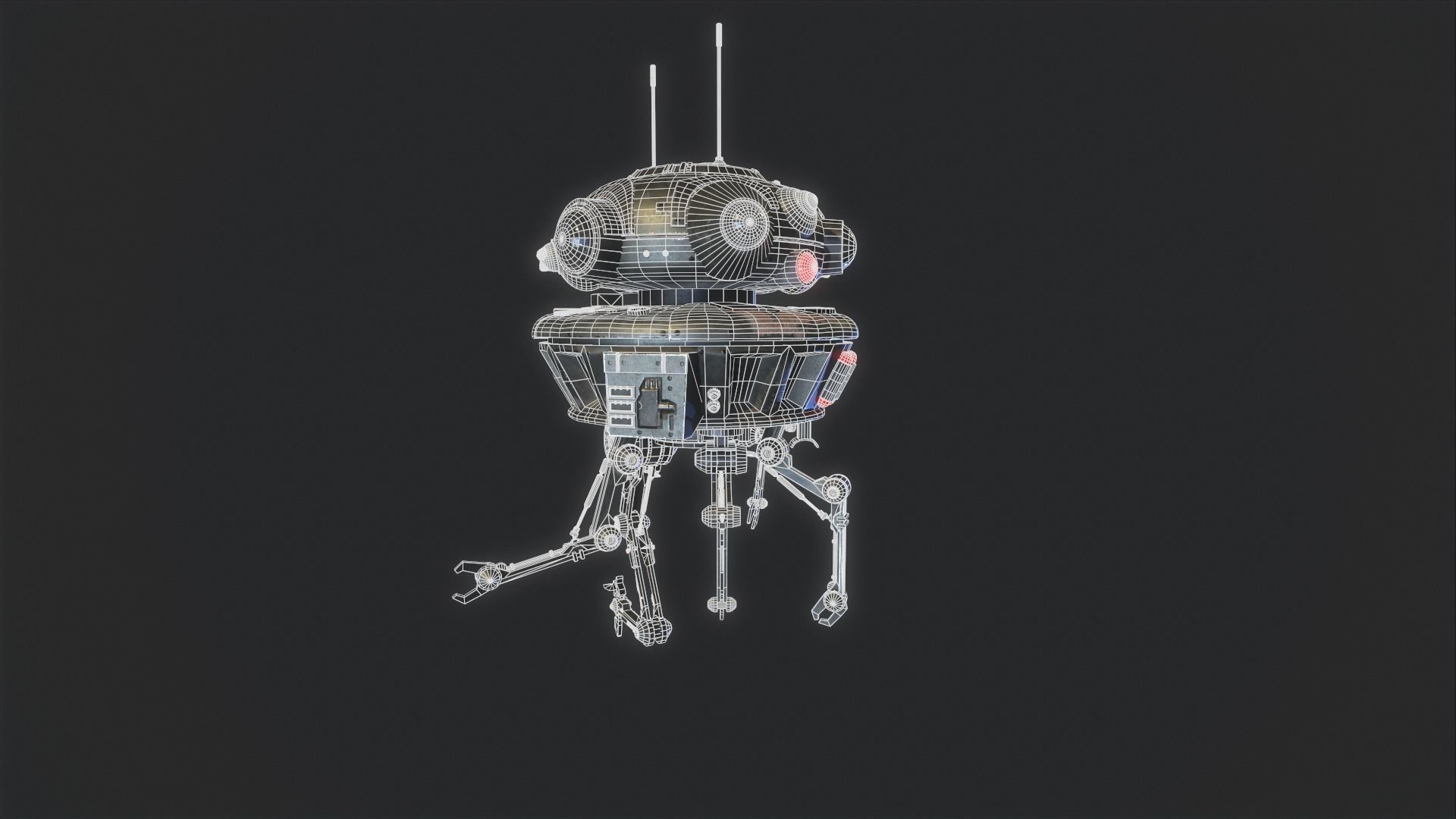 Arakyd Viper Probe Droid Low-poly 3D model_42