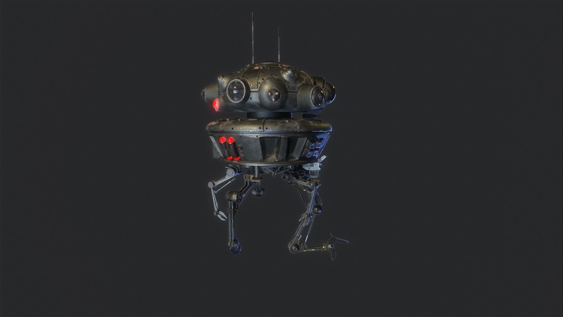 Arakyd Viper Probe Droid Low-poly 3D model_8