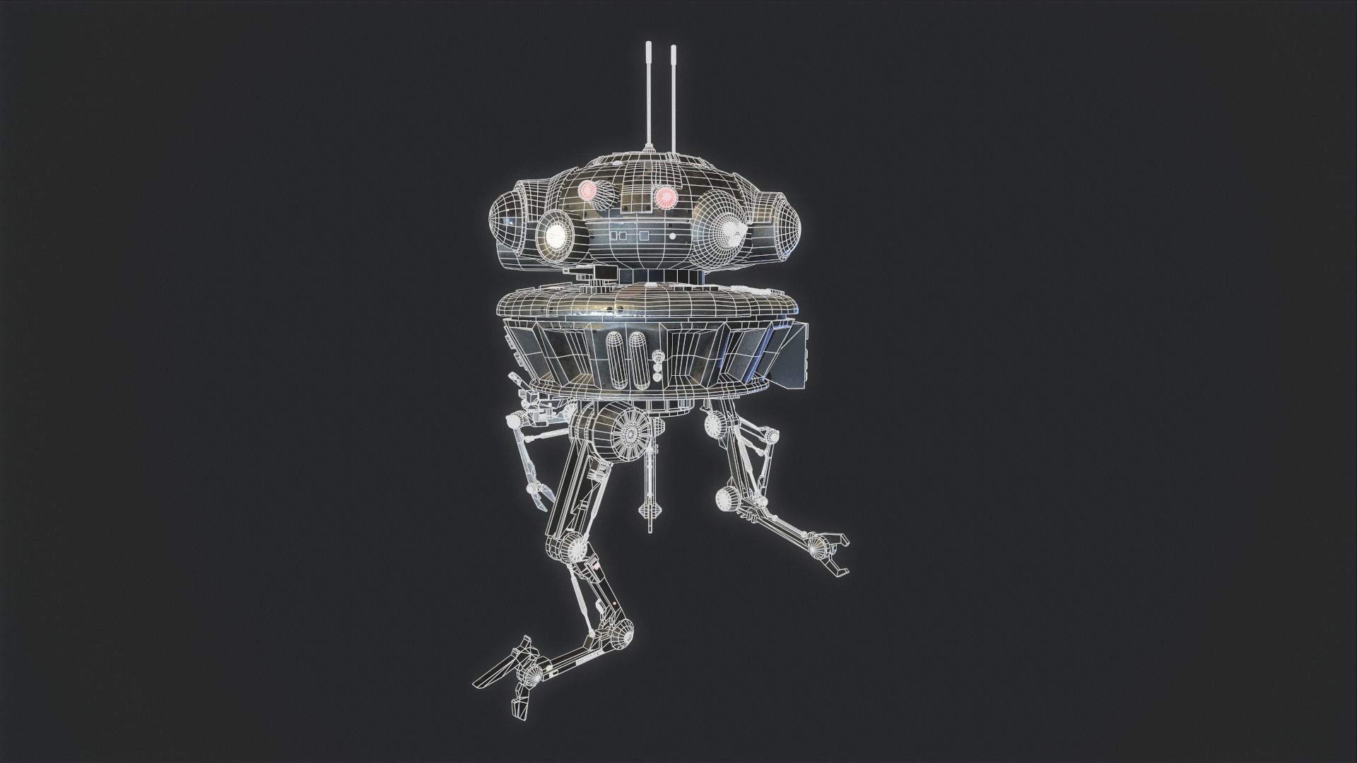 Arakyd Viper Probe Droid Low-poly 3D model_45