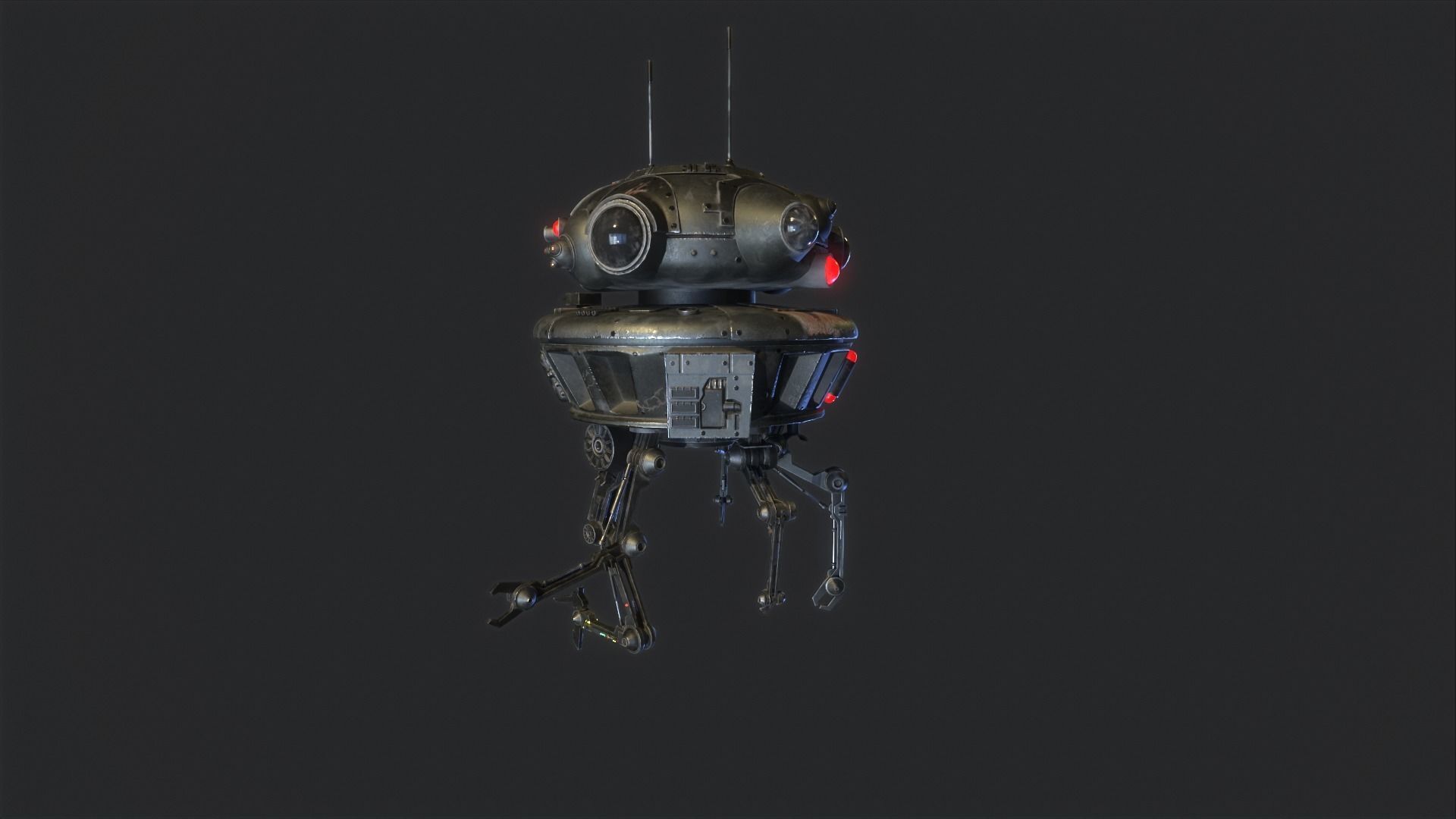 Arakyd Viper Probe Droid Low-poly 3D model_20