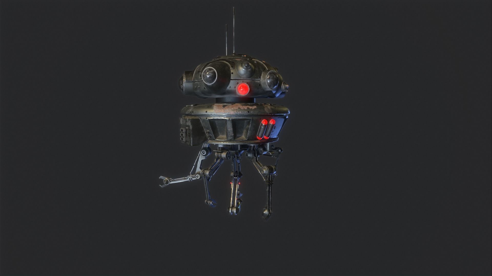 Arakyd Viper Probe Droid Low-poly 3D model_19