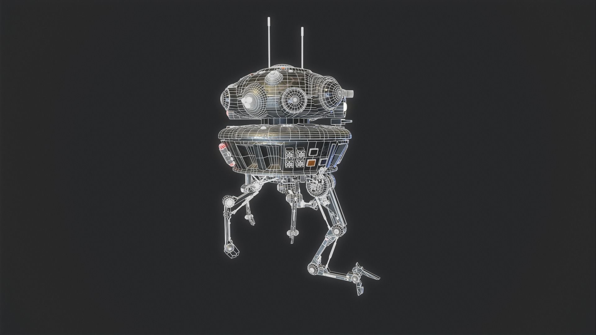 Arakyd Viper Probe Droid Low-poly 3D model_33