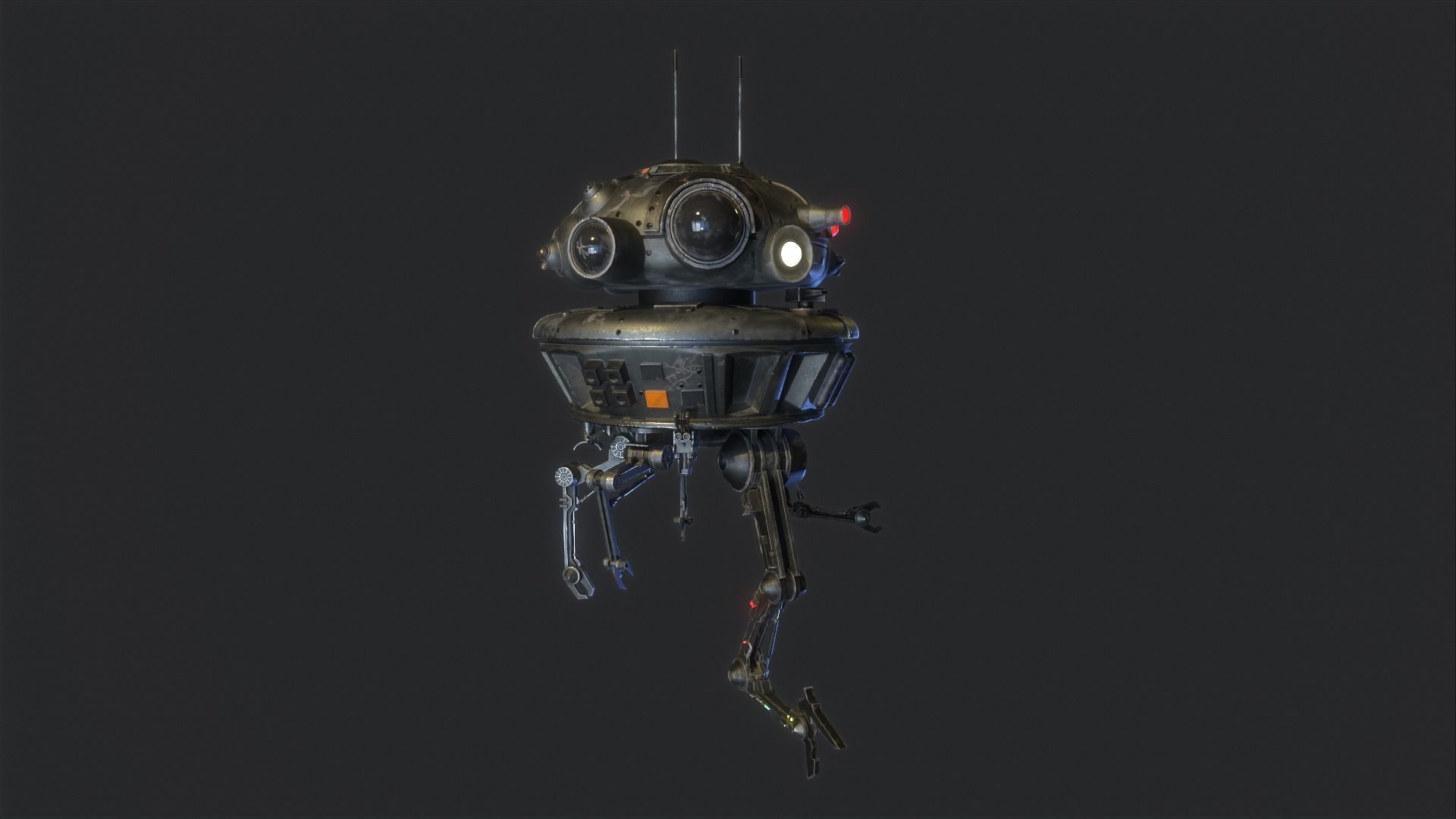 Arakyd Viper Probe Droid Low-poly 3D model_30