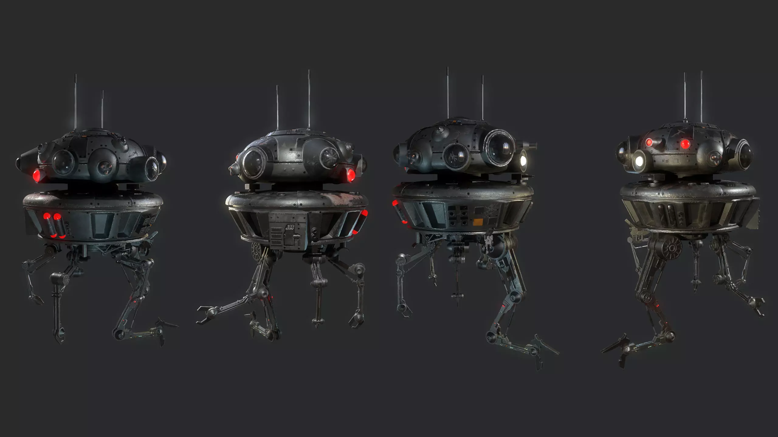 Arakyd Viper Probe Droid Low-poly 3D model_0