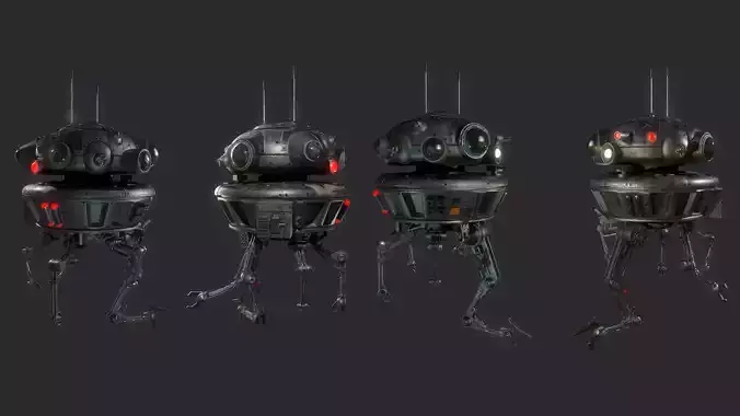 Arakyd Viper Probe Droid Low-poly 3D model