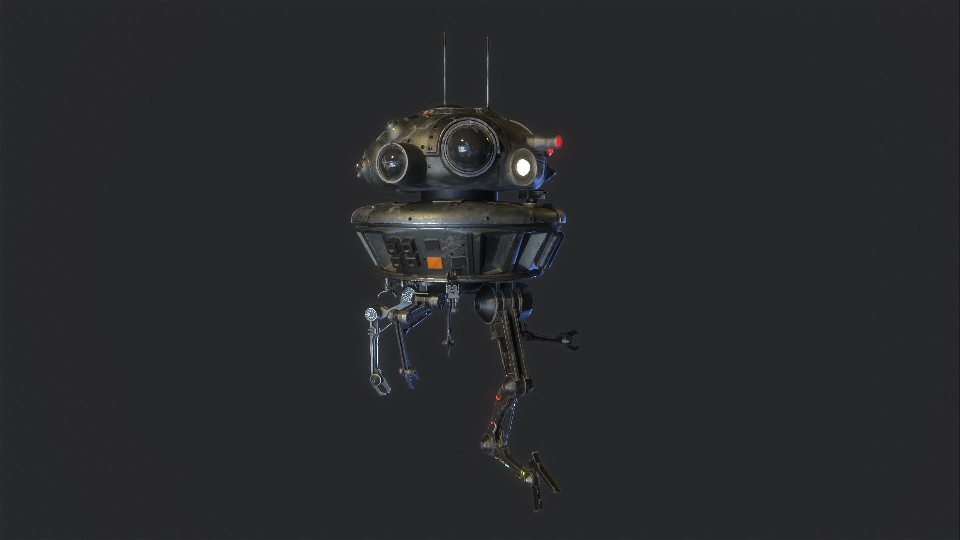 Arakyd Viper Probe Droid Low-poly 3D model_5