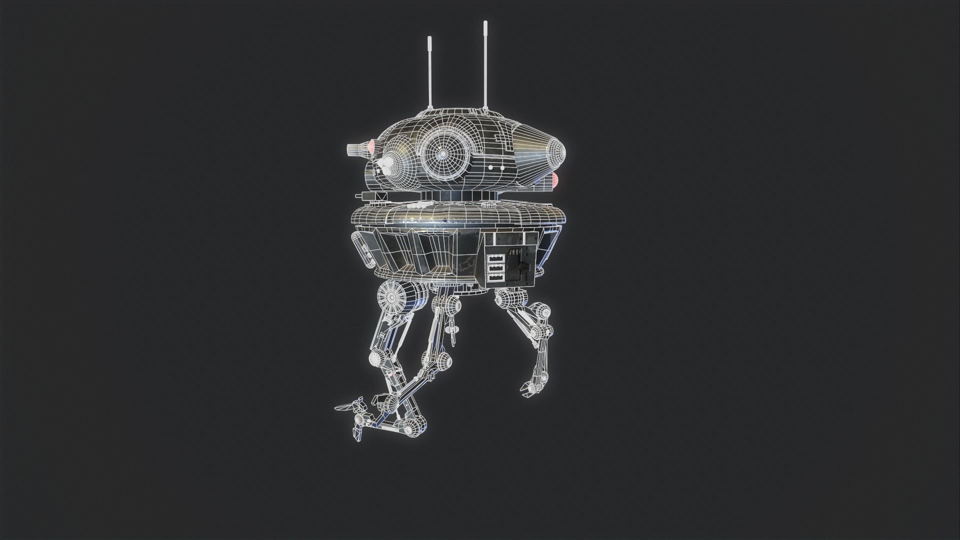 Arakyd Viper Probe Droid Low-poly 3D model_12