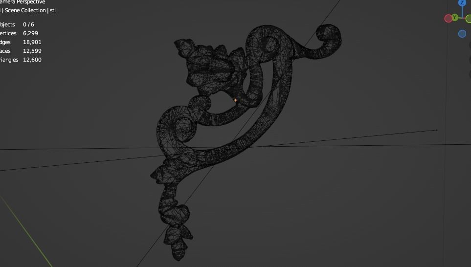 Classic decor ornament 189 3D model_6