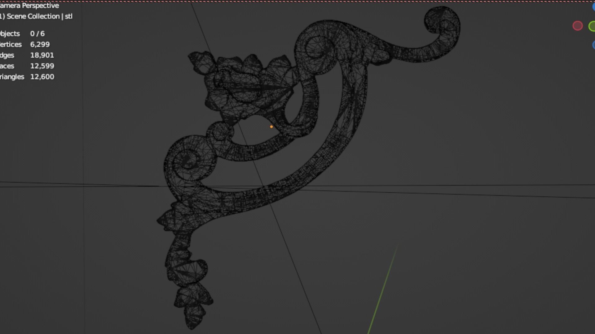 Classic decor ornament 189 3D model_5