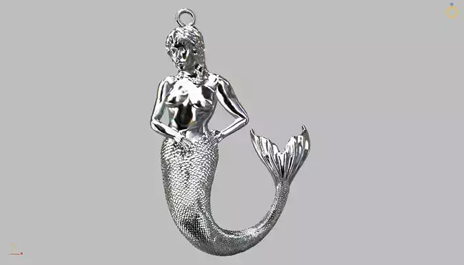 Mermaid Pendant 15mm
