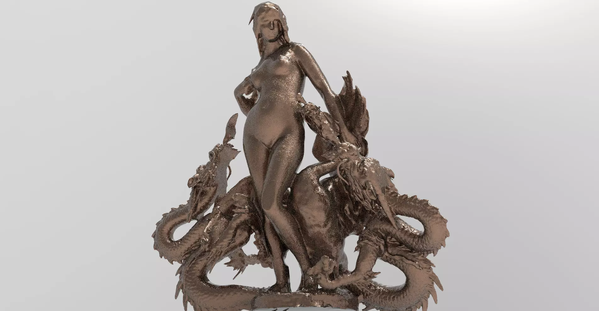 Lady of Dragons 3D model