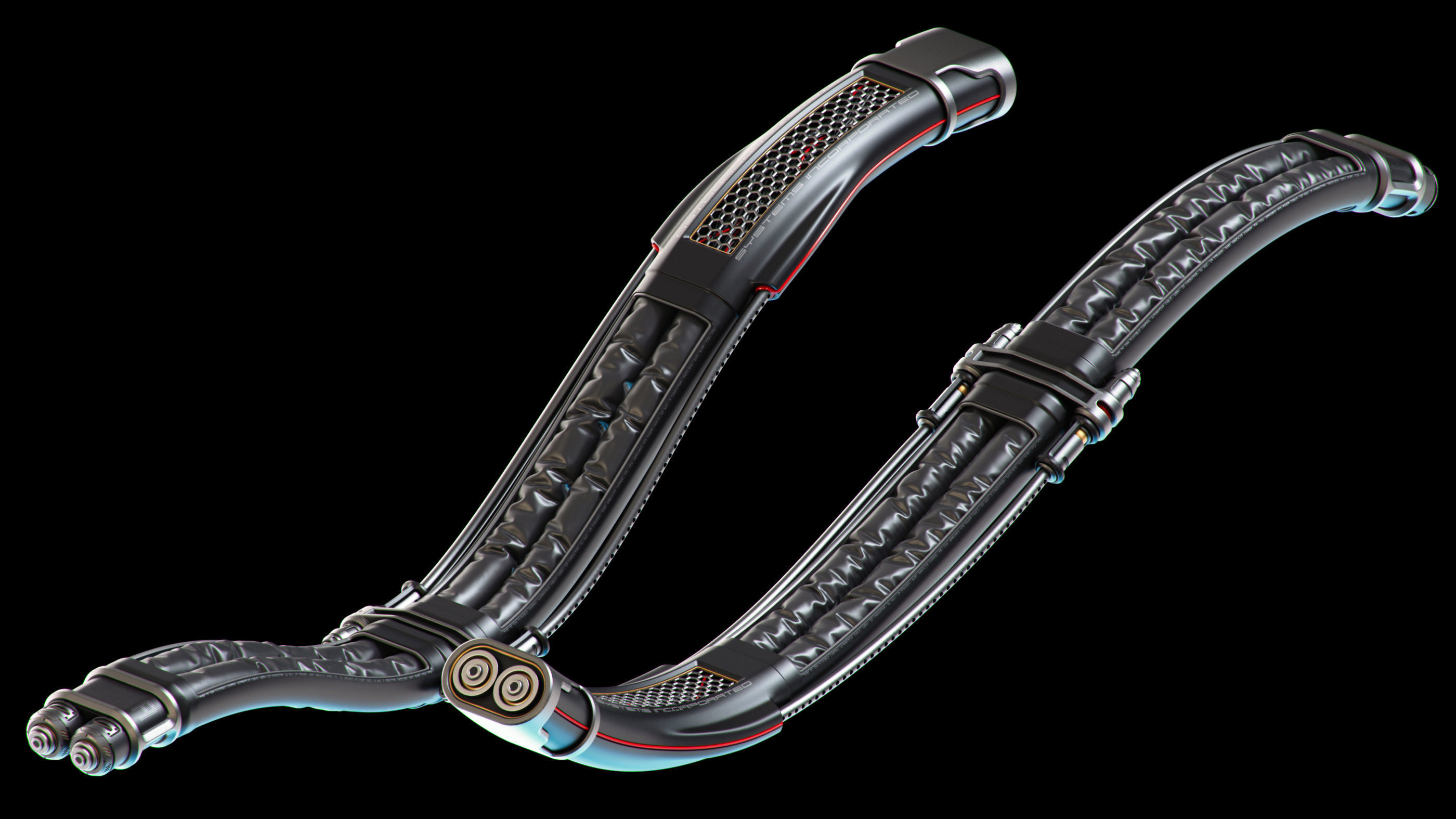 Wires and Cables set 3D model_16