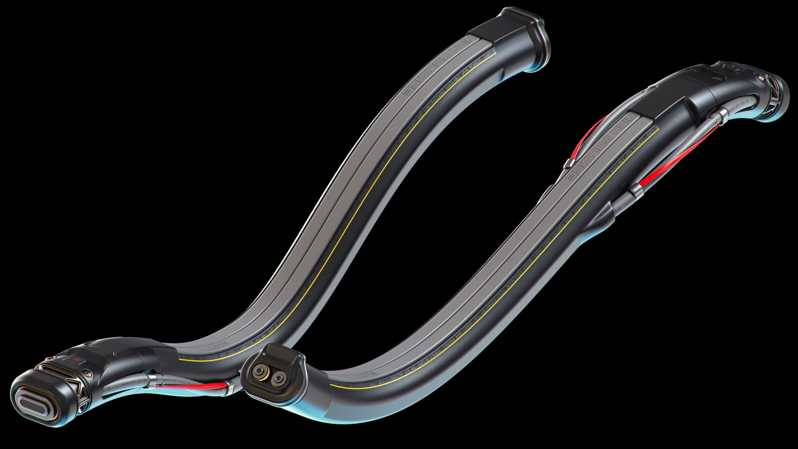 Wires and Cables set 3D model_11