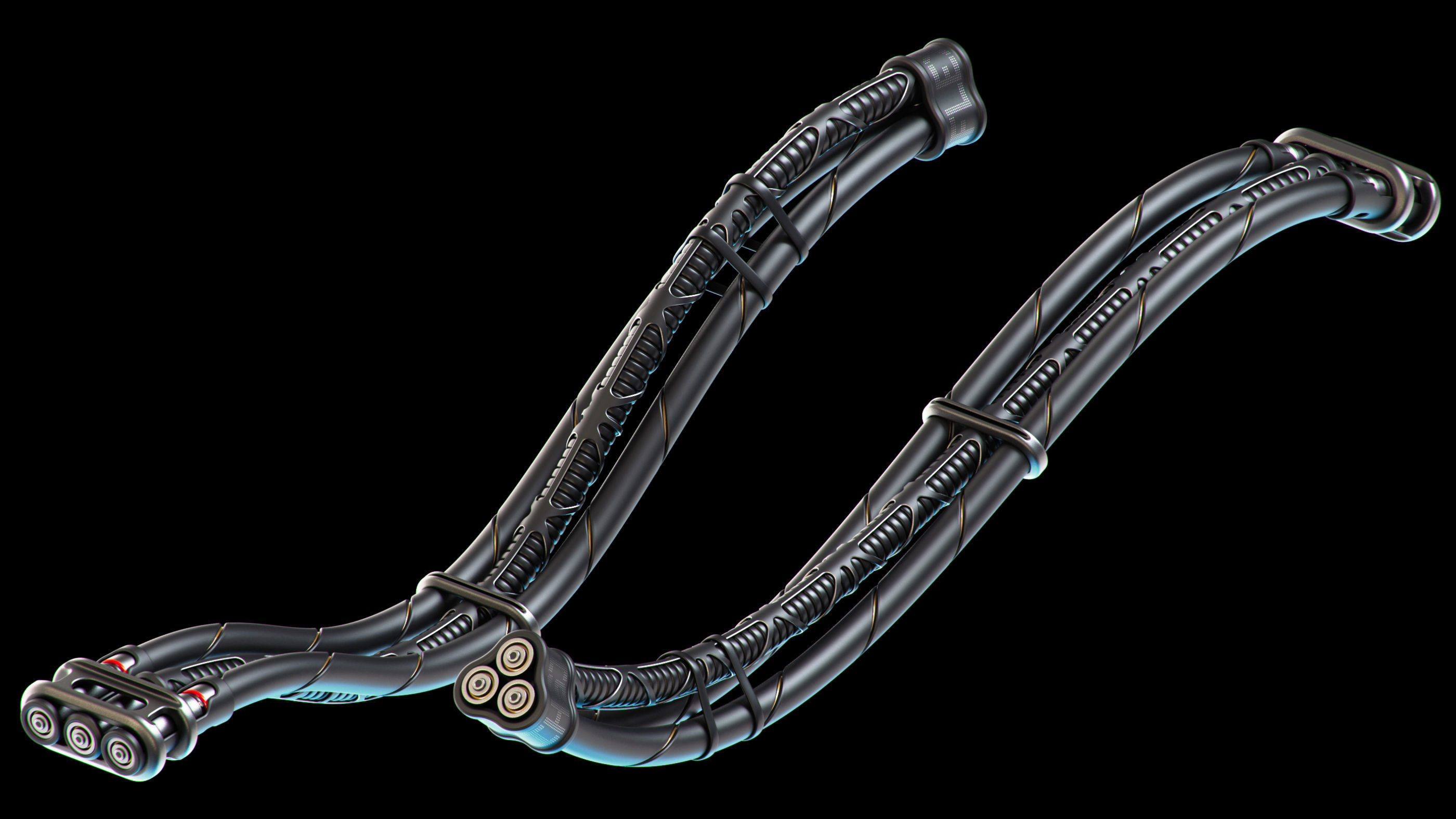 Wires and Cables set 3D model_14