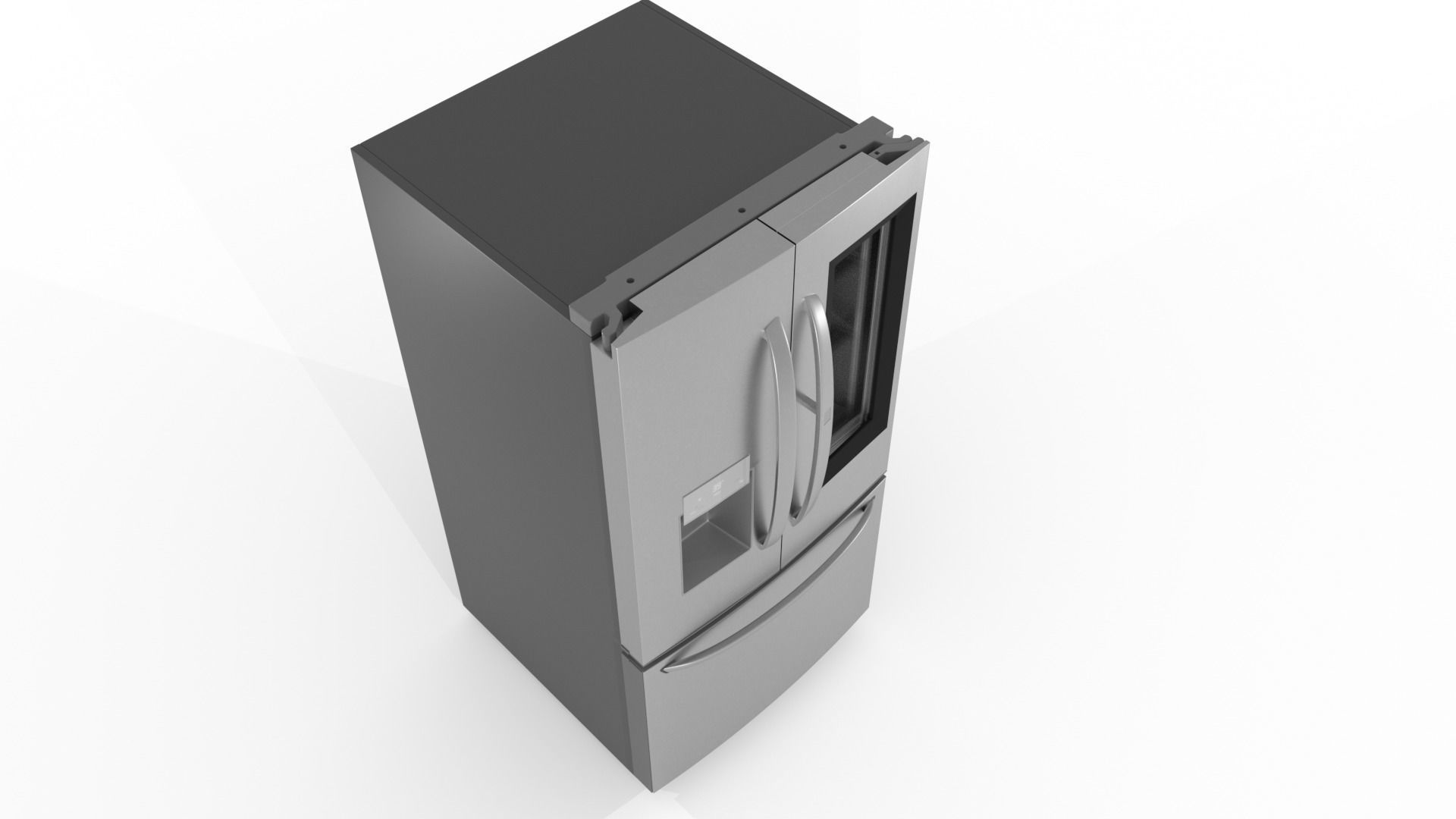 Refrigerator Door-in-door High Poly Low Poly Low-poly 3D model_9