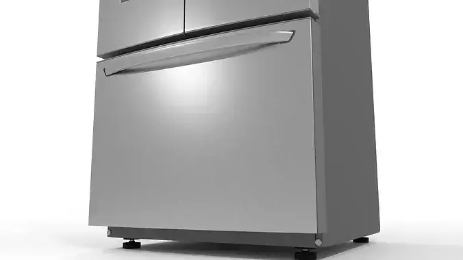 Refrigerator Door-in-door High Poly Low Poly Low-poly 3D model 7