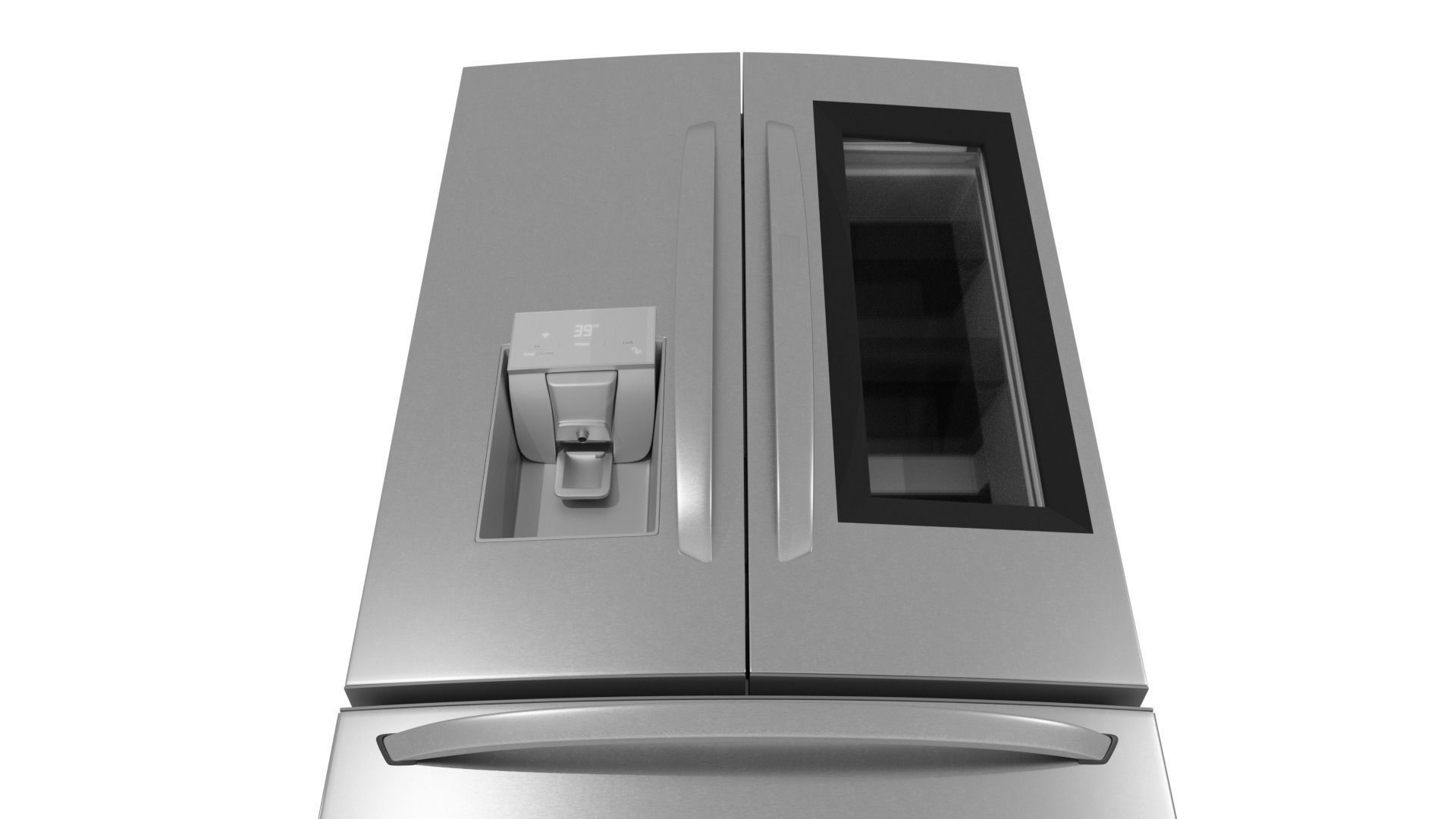 Refrigerator Door-in-door High Poly Low Poly Low-poly 3D model_5