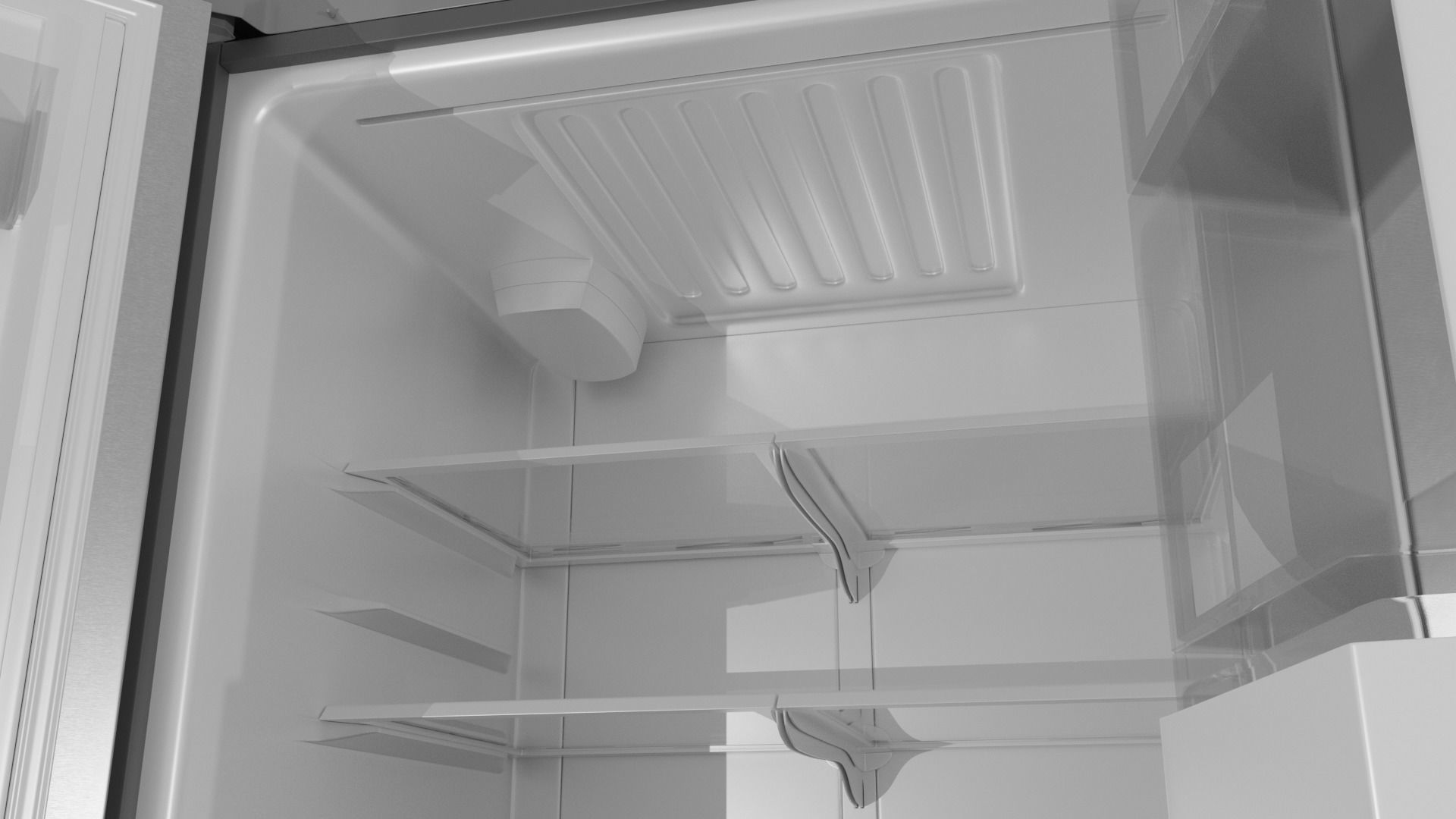 Refrigerator Door-in-door High Poly Low Poly Low-poly 3D model_13