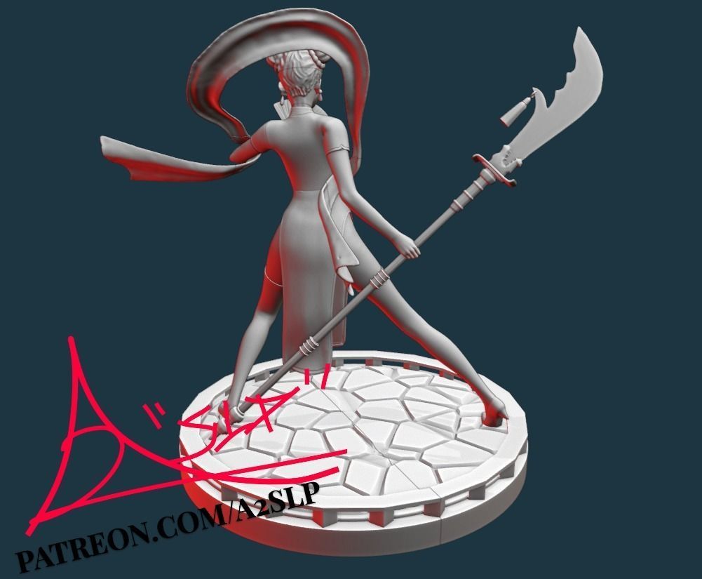 TENTEN GODDESS OF WAR -NARUTO 3D print model_4
