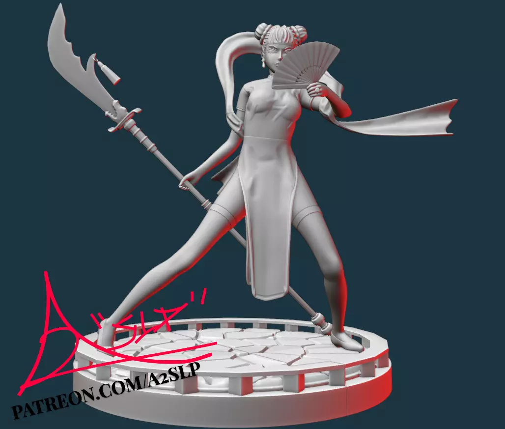 TENTEN GODDESS OF WAR -NARUTO 3D print model_0