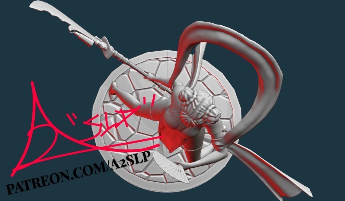 TENTEN GODDESS OF WAR -NARUTO 3D print model_6