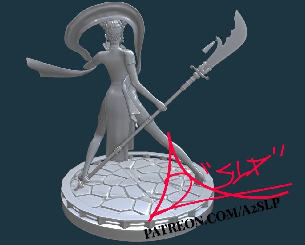 TENTEN GODDESS OF WAR -NARUTO 3D print model_5