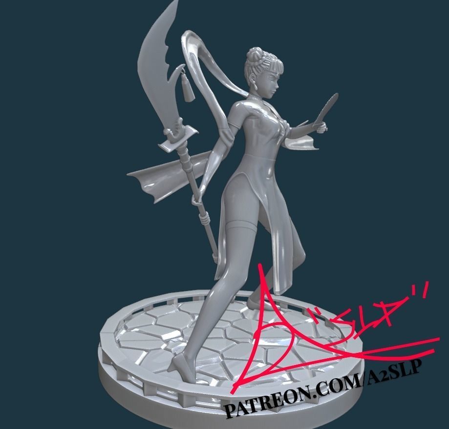 TENTEN GODDESS OF WAR -NARUTO 3D print model_3