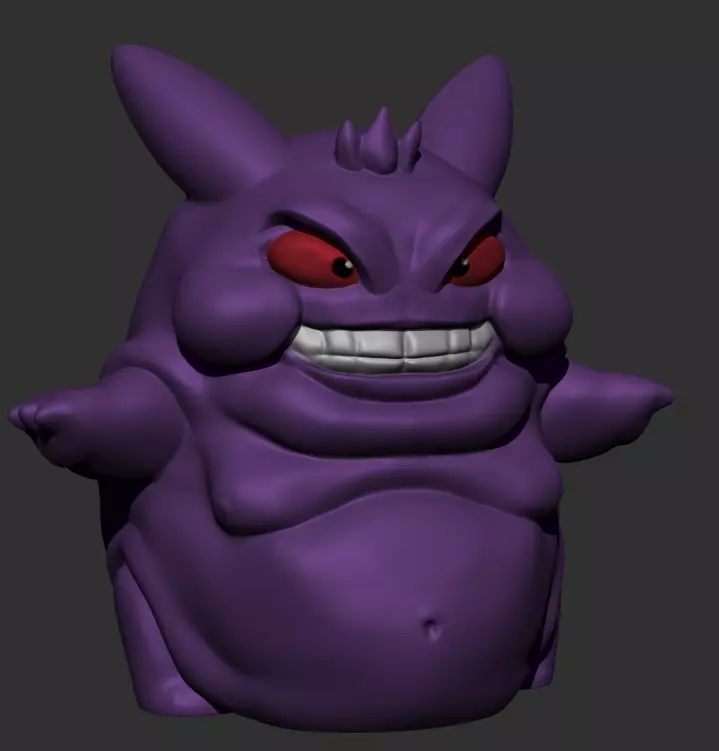Gengar - Fat Version 3D print model_0
