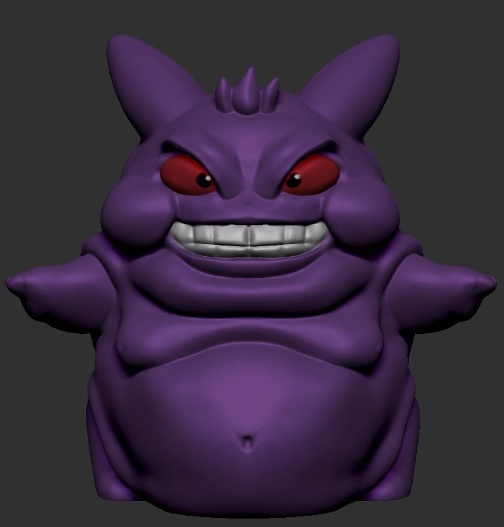 Gengar - Fat Version 3D print model_2