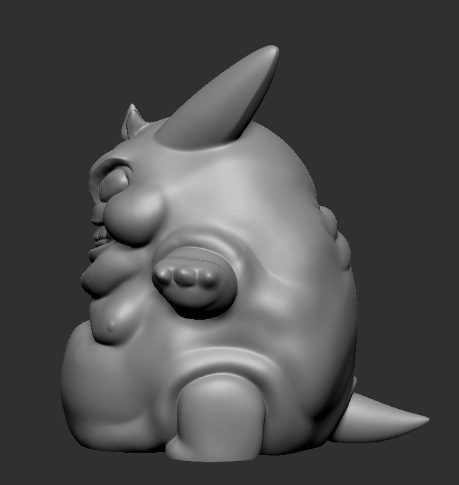 Gengar - Fat Version 3D print model_6