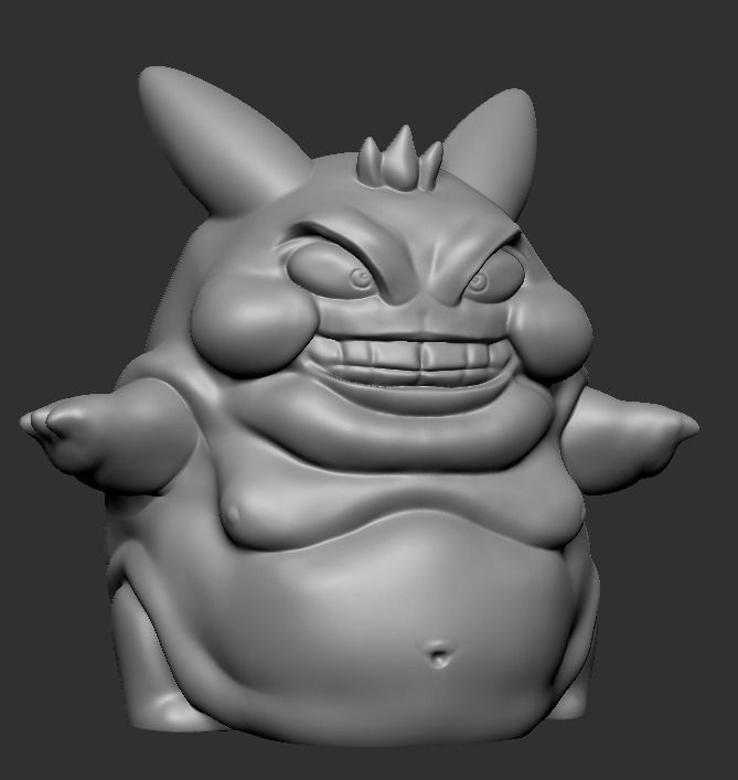 Gengar - Fat Version 3D print model_4