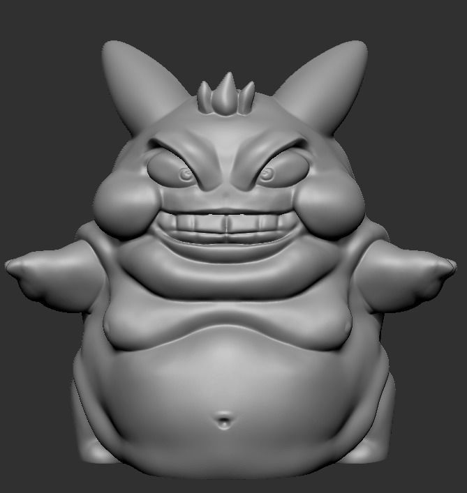 Gengar - Fat Version 3D print model_7