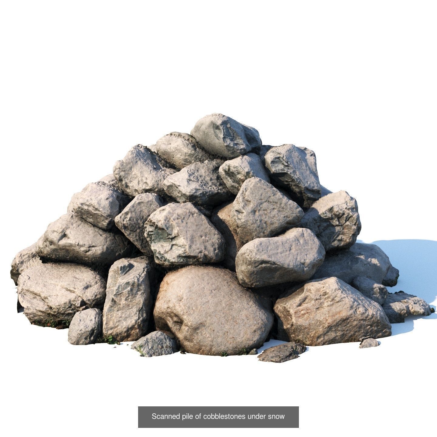 Various piles of soil and stones 3D Model Collection_21