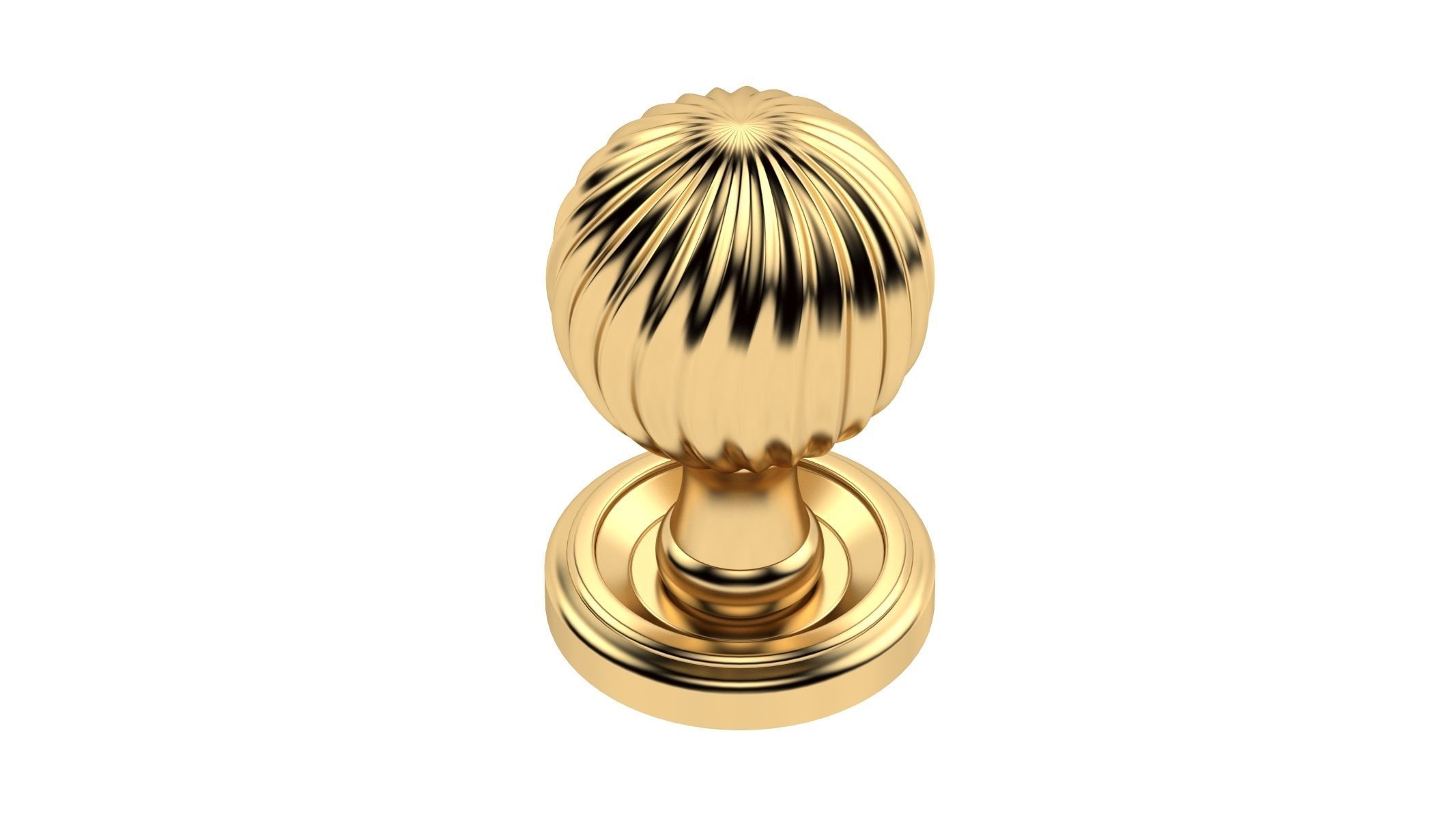 Clarisse Mortice Door Knob 3D model_2
