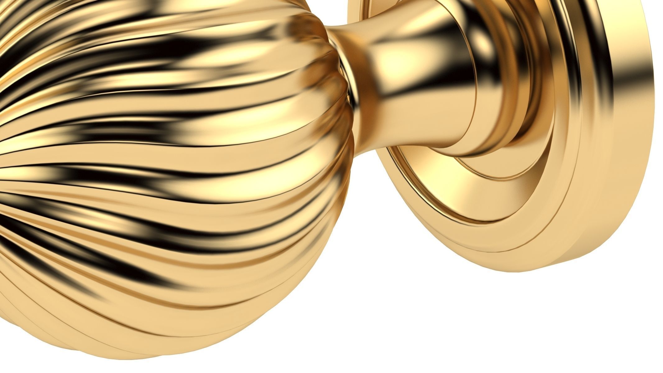 Clarisse Mortice Door Knob 3D model_3