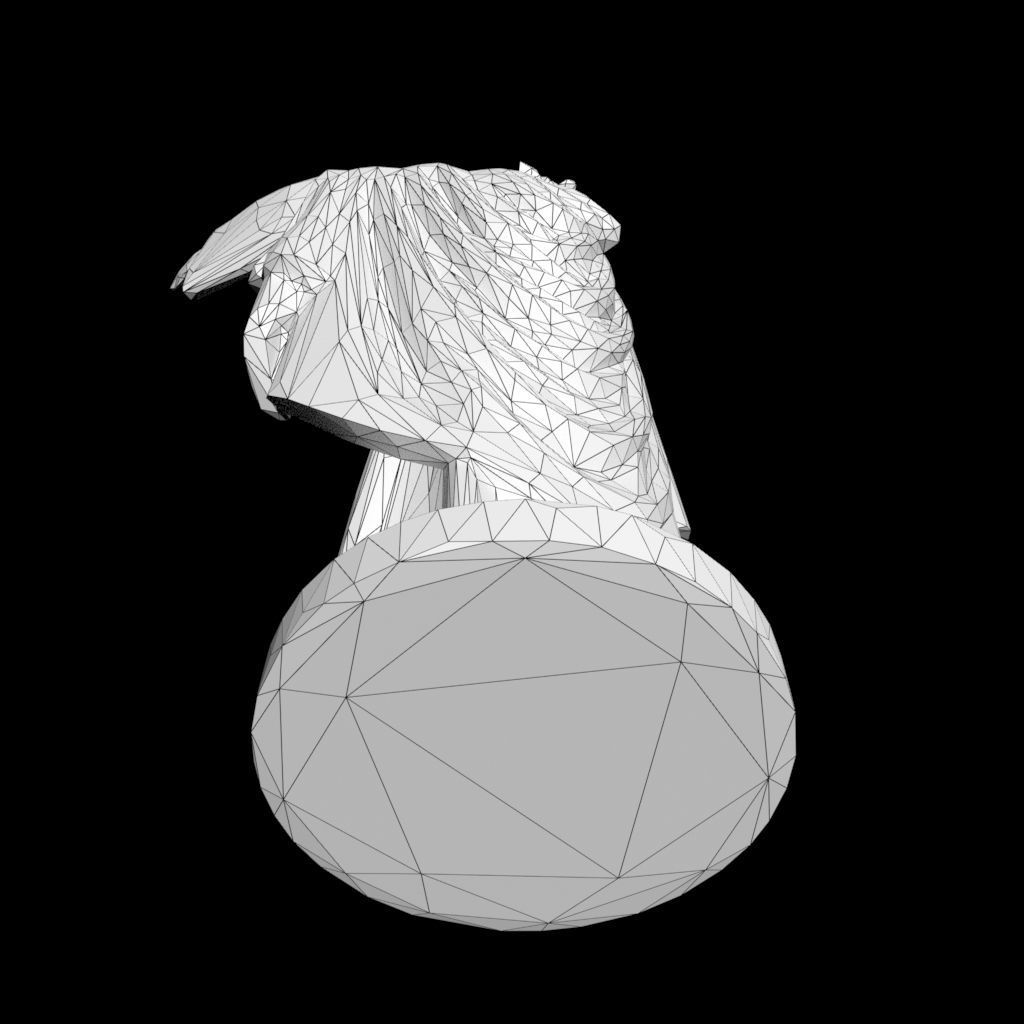 Low poly Jesus Sacred Heart Statue 220525 Low-poly 3D model_30