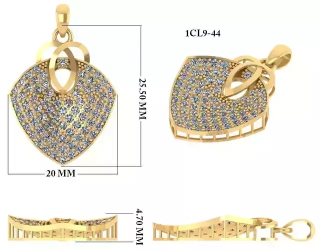 Women Pendant 3dm 1render detail 3D print model