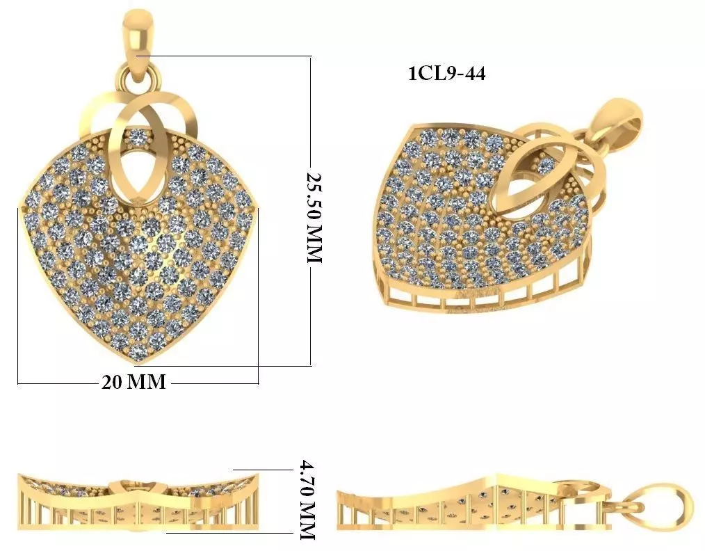 Women Pendant 3dm 1render detail 3D print model_0