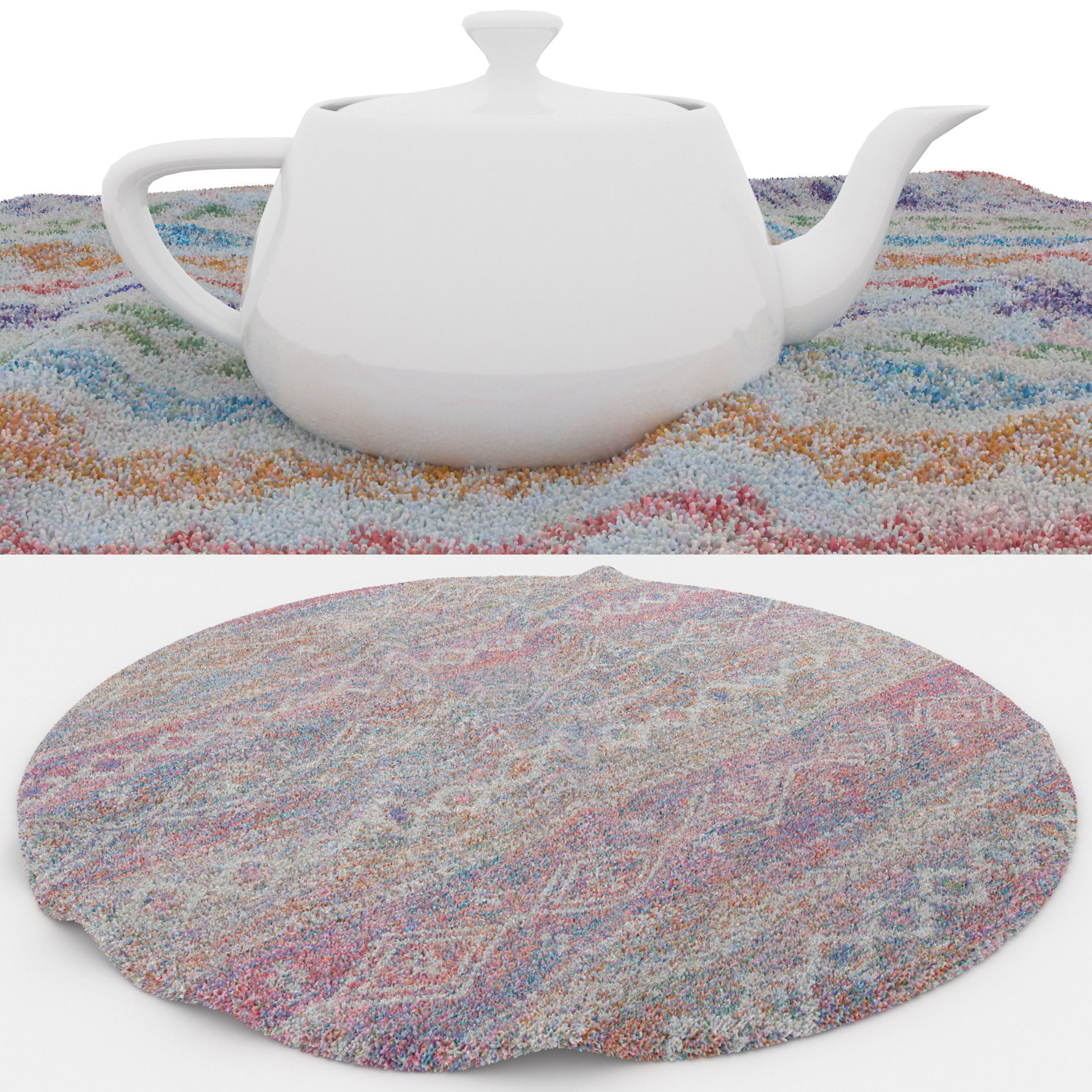 Rugs No 674 Low-poly 3D model_1