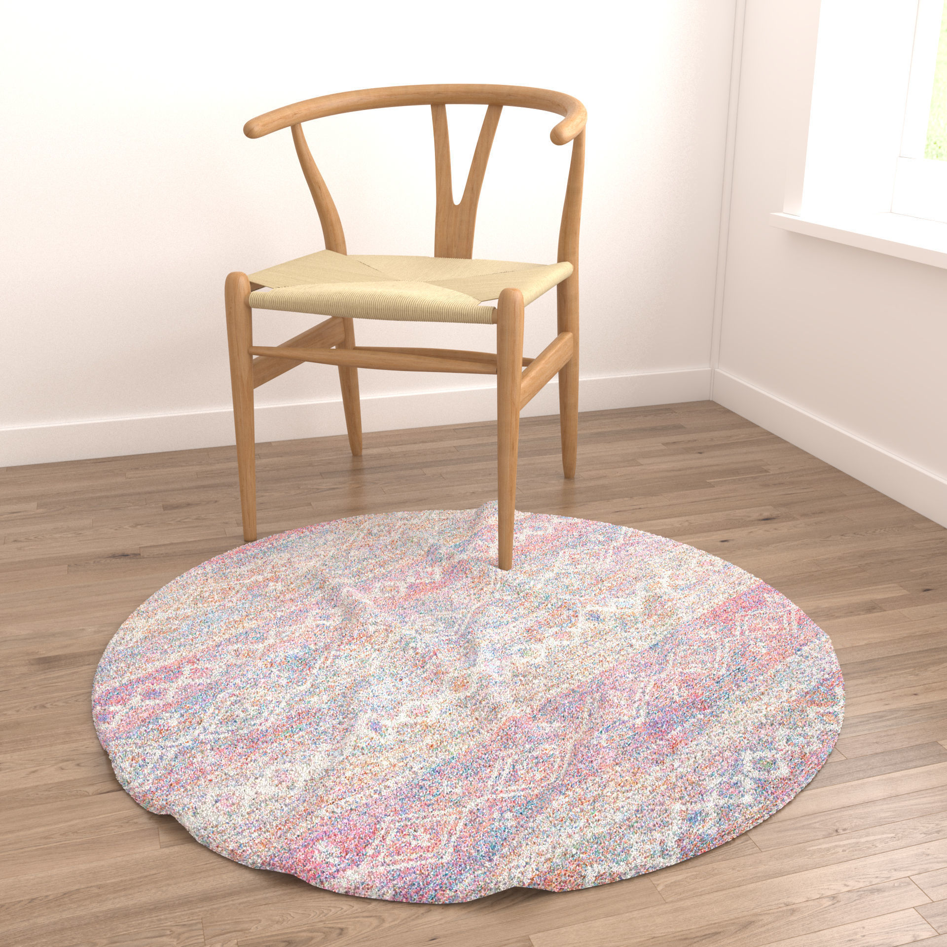 Rugs No 674 Low-poly 3D model_3
