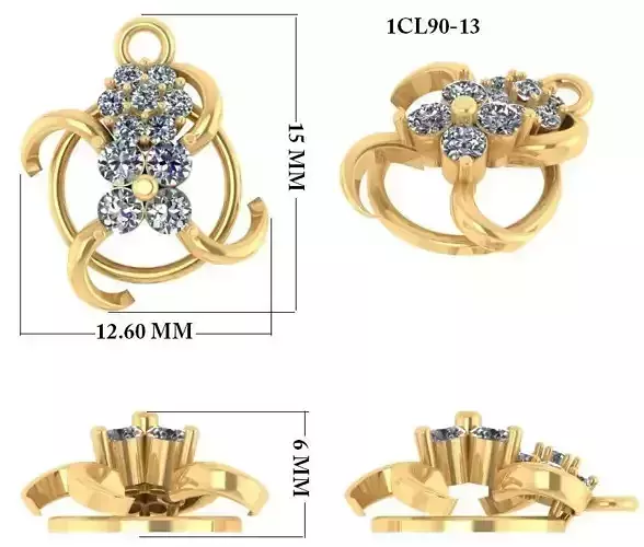 Women Pendant 3dm 1render detail