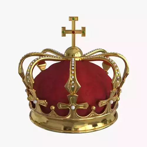Royal Crown v3 Low-poly 3D model